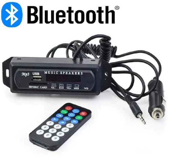 Araç Bluetooth Aux Usb Çalar Oto Teyp Aux Çevirici Mp3 Modülüdür ürün görseli 1