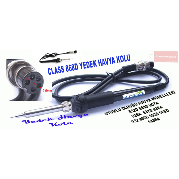 Powermaster Uyumlu Yedek Havya Sapı YH-1936A YH-862D- 907A-803-852 Yh-862D ürün görseli 1