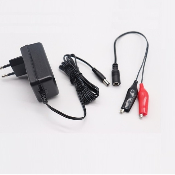6 Volt Aküler İçin Akü Şarj Cihazı Adaptörü Extra Maşalı Kablo Yanında Beraber Akü Şarj Aleti ürün görseli 1
