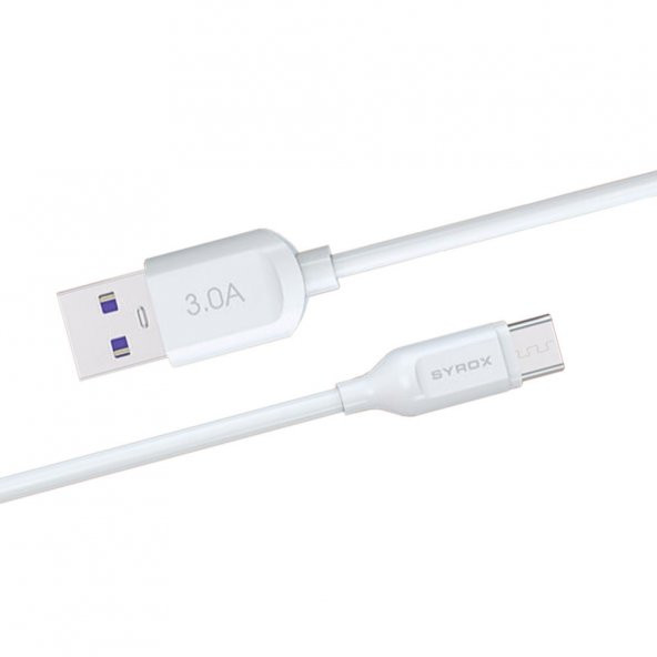 Micro USB Girişli Tablet ve Telefonlara Uyumlu Hızlı Şarj ve Data Kablosu 1mt 3.0A 18W Beyaz ürün görseli 1