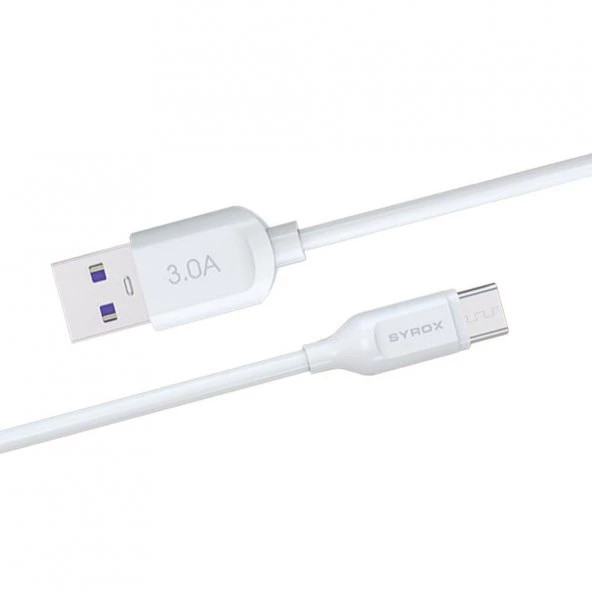 Umut Bilişim Teknolojileri - AUEH _ Syrox C108 Micro Usb Girişli 18w 3.0a Hızlı Şarj Ve Data Kablosudur. ürün görseli 1