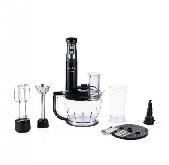 Arnica Diva Pro Rendeli El Blender Seti Siyah GH21803 ürün görseli 1