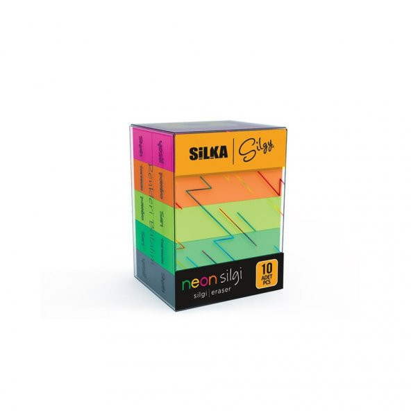 SILKA SILGI CORNER NEON 5 RENK 10 LU (ART.14) ürün görseli 1