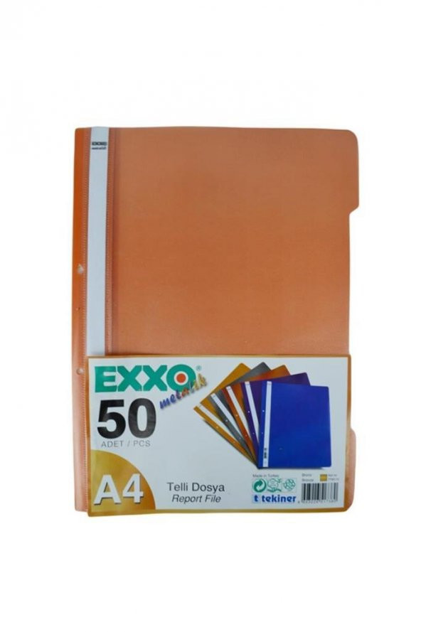 EXXO TELLI DOSYA METALIK BRONZ 50 LI ürün görseli 1