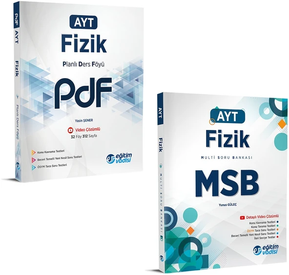 Eğitim Vadisi 2024 Ayt Fizik Pdf + Msb Seti 2 Kitap ürün görseli 1