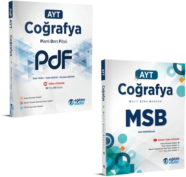 Eğitim Vadisi 2024 Ayt Coğrafya Pdf + Msb Seti 2 Kitap ürün görseli 1