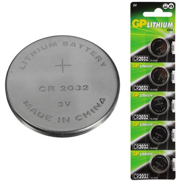 5 ADET GP CR2032 CR 2032 Lithium CELL Battery 3V 3 VOLT CR2032 DL2032 GP 2032 BİOS KUMANDA Para PiL ürün görseli 1
