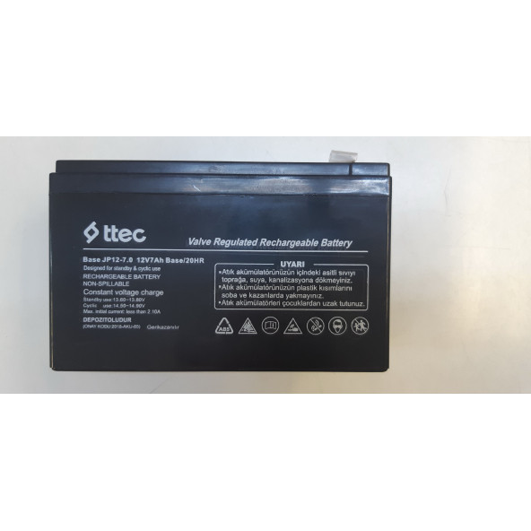 12 volt akü 7 amper - Ev Alarm Sistemi Aküsü 12v 7ah 12 Volt 7 Amper Çocuk Oyuncak Araba Araç Aküsü Pili Bataryası ürün görseli 1