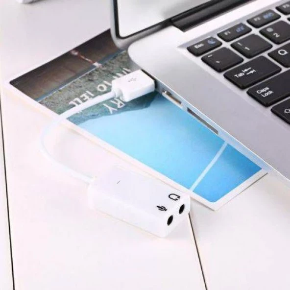 USB DEN SES ÇEVİRİCİ KARTI KABLOLU MODEL USB SES KARTI KABLOLU 7.1 ürün görseli 1