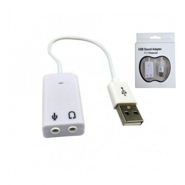 Harici Usb Ses Kartı 7.1 Virtual 3D Usb Ses Kartı 7.1 Virtual 3D Harici ürün görseli 1
