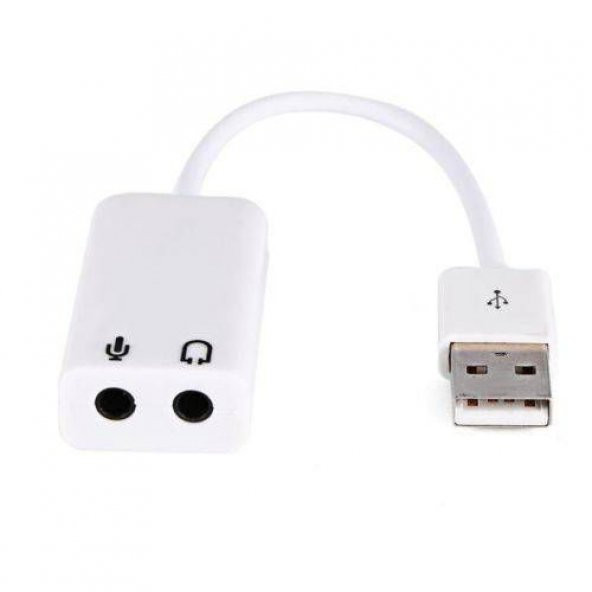 7.1 USB SES KARTI DESTEKLİ KABLOLU AUDIO ÇEVİRİCİ DÖNÜŞTÜRÜCÜ HARİCI MİKROFONLU ürün görseli 1
