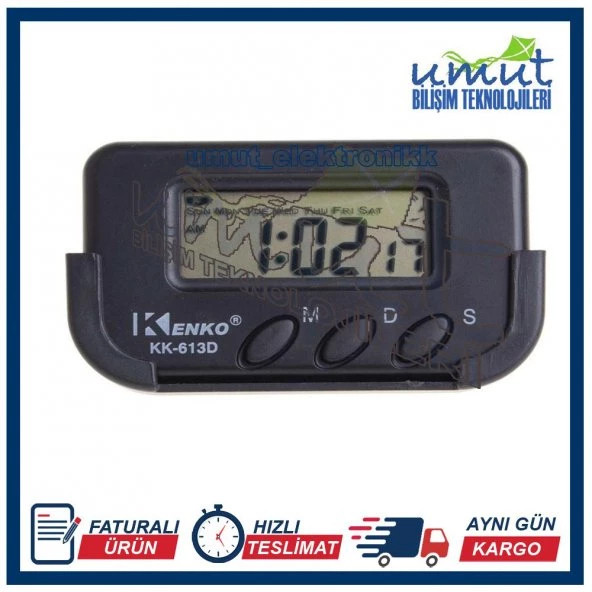 Öğrenci Sınav Kronometresi SAAT ! Masaüstü Mini Kronometre Mini Saat Alarm Saat Tarih ürün görseli 1