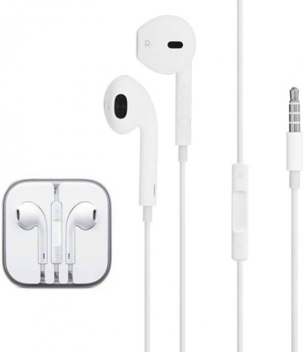 3.5mm Jaklı ve Girişli Stereo Mikrofonlu Kulak İçi Kulaklık Iphone Kulaklık ürün görseli 1