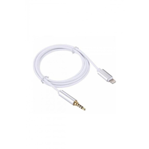 Lightning to Aux Kulaklık Çevirici 3.5 mm Jack Girişli Iphone 3.5mm Araç Aux Dönüştürücü Ses Kablosu ürün görseli 1
