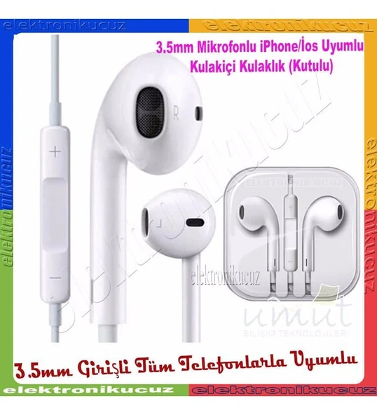 Mikrofonlu İphone uyumlu kulaklık Apple uyumlu Kulaklık Kutulu Kulak içi Lüks Kulaklık SYX-K12 ürün görseli 1