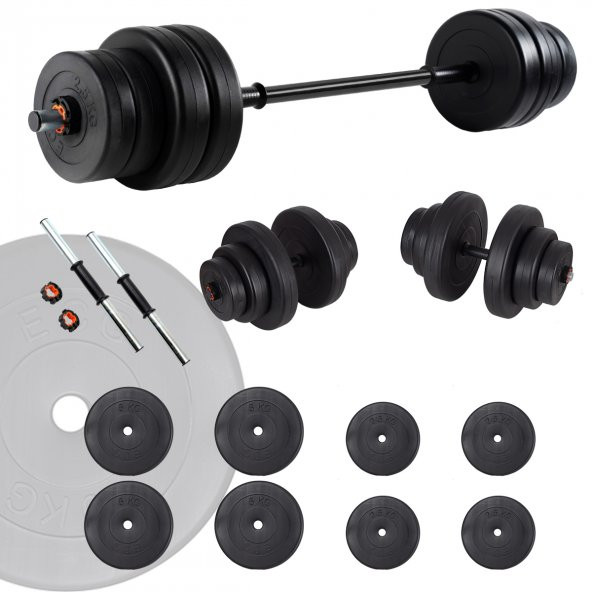 Ecgspor 35 KG Halter Seti ve Dambıl Seti Ağırlık Fitness Seti ürün görseli 1