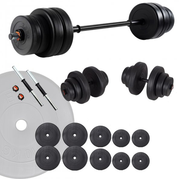 Ecgspor 65 KG Halter Seti ve Dambıl Seti Ağırlık Fitness Seti ürün görseli 1