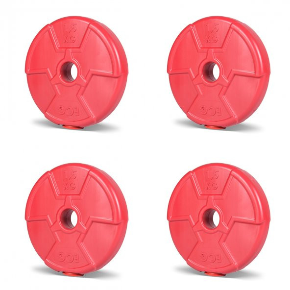 Ecgspor Özel Seri 1.5 Kg Kırmızı Plaka-4 Adet ürün görseli 1