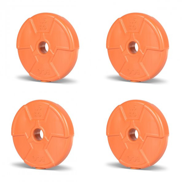 Ecgspor Özel Seri 1.5 Kg Turuncu Plaka-4 Adet ürün görseli 1
