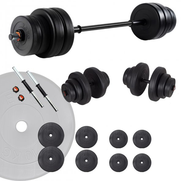 Ecgspor 45 KG Halter Seti ve Dambıl Seti Ağırlık Fitness Seti ürün görseli 1