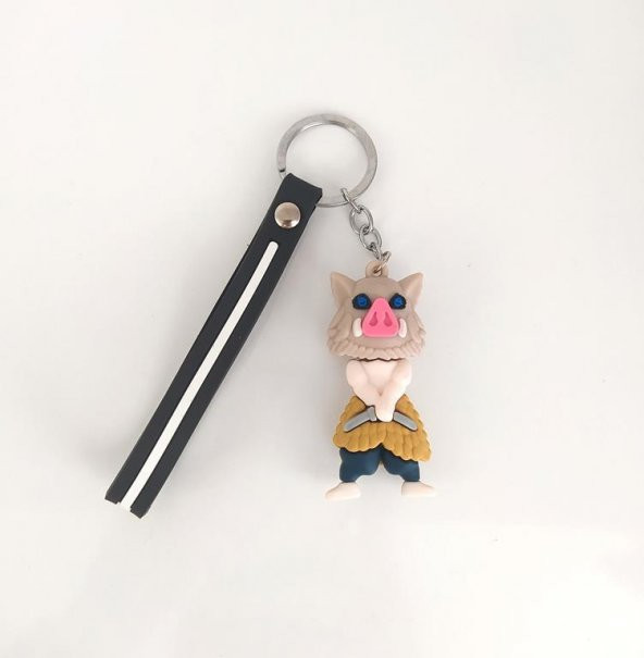 Demon Slayer Kimetsu No Yaiba Figür Silikon Anahtarlık Çanta Süsü Oyuncak ürün görseli 1