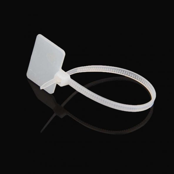 Etiketli Kablo Bağı 100x3 mm 10 cm - 100 Adet ürün görseli 1