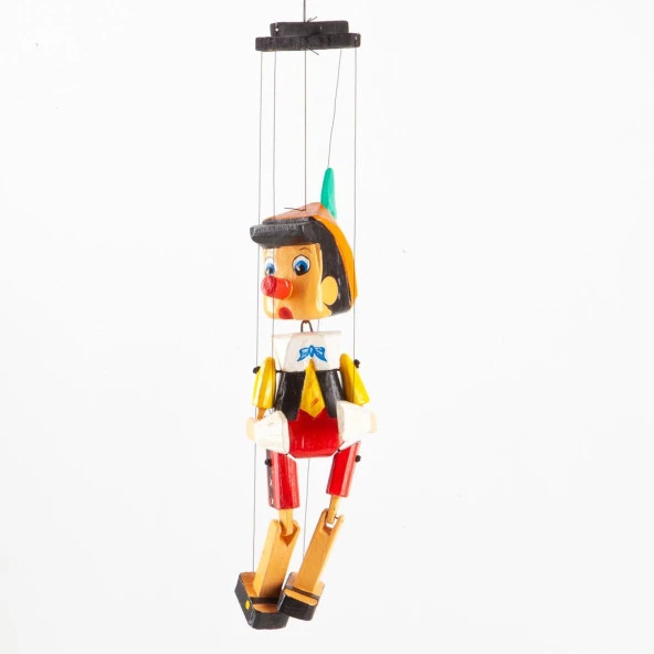Ahşap Pinokyo Kukla 25 cm ürün görseli 1