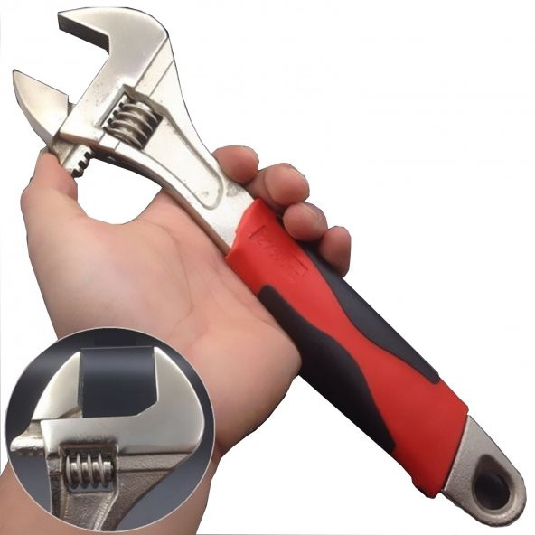 Kurbağacık Anahtar  No 12 - 300 Mm Çak Amaçlı Anahtar İngiliz Anahtar ANAHTAR BOYU 30 CM ürün görseli 1
