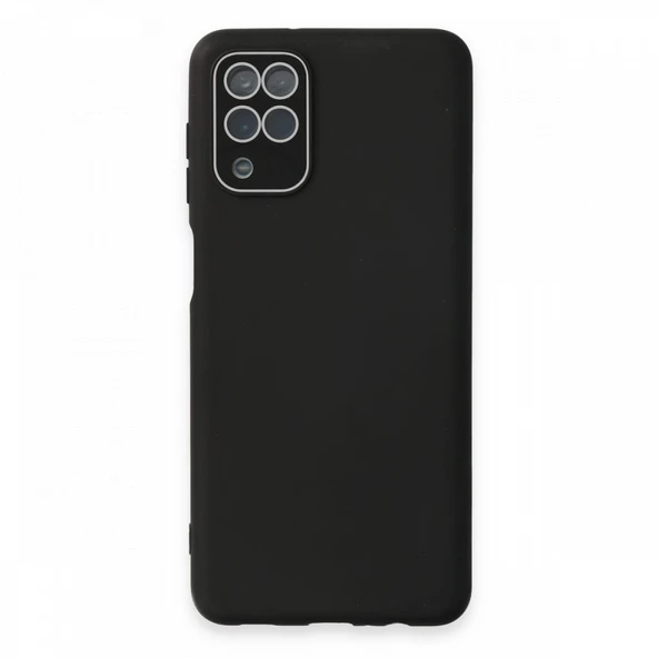 FitCase Samsung Galaxy A22 Glass Kamera Korumalı Lansman Silikon Kapak - Resim 12