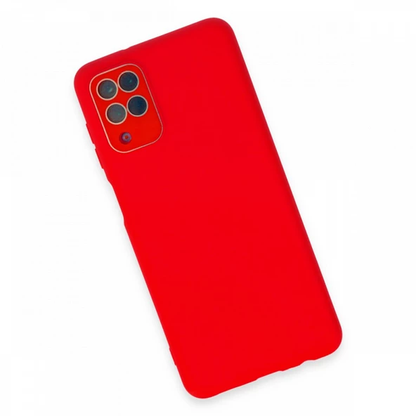 FitCase Samsung Galaxy A22 Glass Kamera Korumalı Lansman Silikon Kapak - Resim 4
