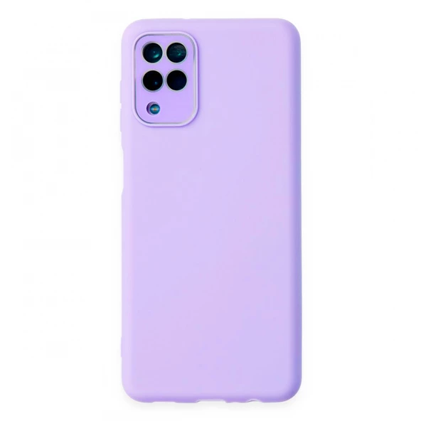 FitCase Samsung Galaxy A22 Glass Kamera Korumalı Lansman Silikon Kapak - Resim 6