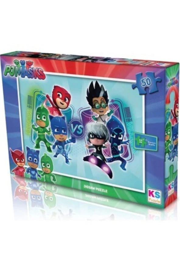 Ks Games Puzzle 50 Parça Pjmasks Çocuk Puzzle ürün görseli 1