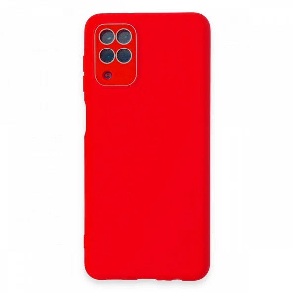 FitCase Samsung Galaxy A22 Glass Kamera Korumalı Lansman Silikon Kapak - Resim 3