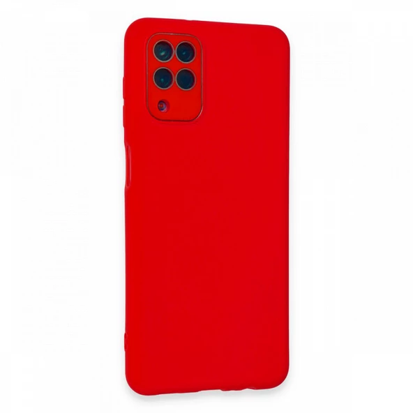 FitCase Samsung Galaxy A22 Glass Kamera Korumalı Lansman Silikon Kapak - Resim 2
