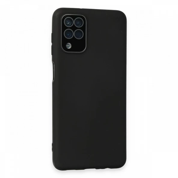 FitCase Samsung Galaxy A22 Glass Kamera Korumalı Lansman Silikon Kapak - Resim 11