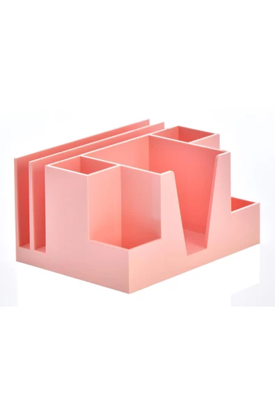 Ops Masa Seti Kalemlik Organizer Pastel Pembe Masa Üstü Organizer ürün görseli 1