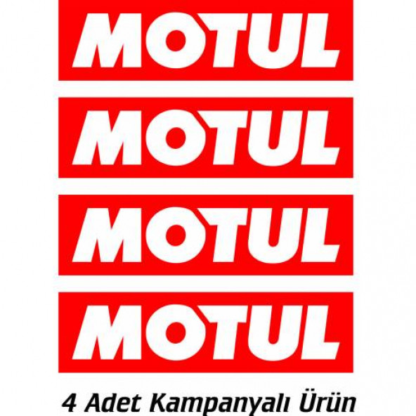 Motul Yağ Sticker 4 Adet 15X4 cm ürün görseli 1