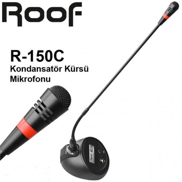 Roof R-150C Kondanser Kürsü Mikrofonu Ses Kontrollü ürün görseli 1