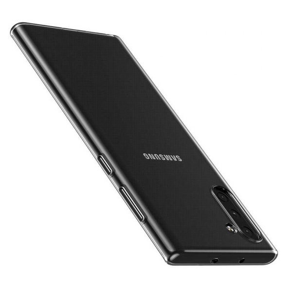 Galaxy Note 10 Şeffaf Süper Silikon Kılıf - Resim 6