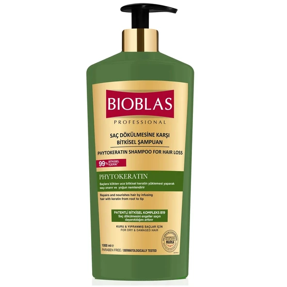 Bioblas Phytokeratin Saç Dökülmesine Karşı Şampuan 1000 ml ürün görseli 1