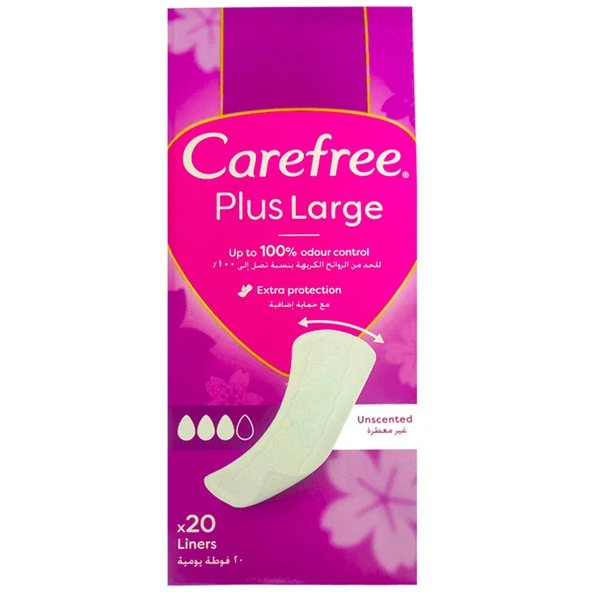 Carefree Plus Large Günlük Ped 20'li ürün görseli 1