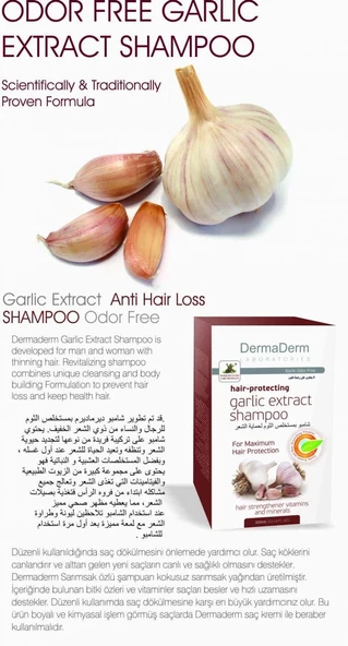 Dermaderm Sarımsak Şampuanı - 250 ml - Resim 2