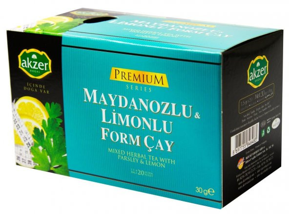 Akzer Maydanoz Limonlu Form Çay - 20 Süzen Poşet ürün görseli 1