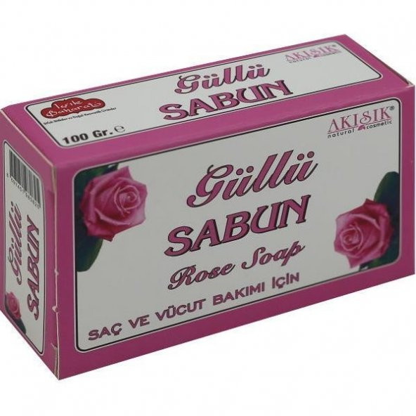 Akışık Güllü Sabun - 100 gr ürün görseli 1