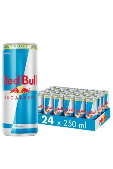 Red Bull Enerji İçeceği Şekersiz 250 ml 24lü ürün görseli 1