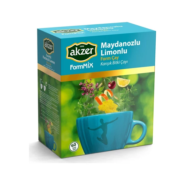 Akzer Form-Mix Maydanozlu Limonlu Çay - 60 Süzen Poşet ürün görseli 1