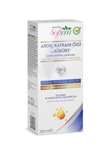 Softem Ardıç Katranı Özü ve Kükürt İçeren Şampuan - 300 ml ürün görseli 1