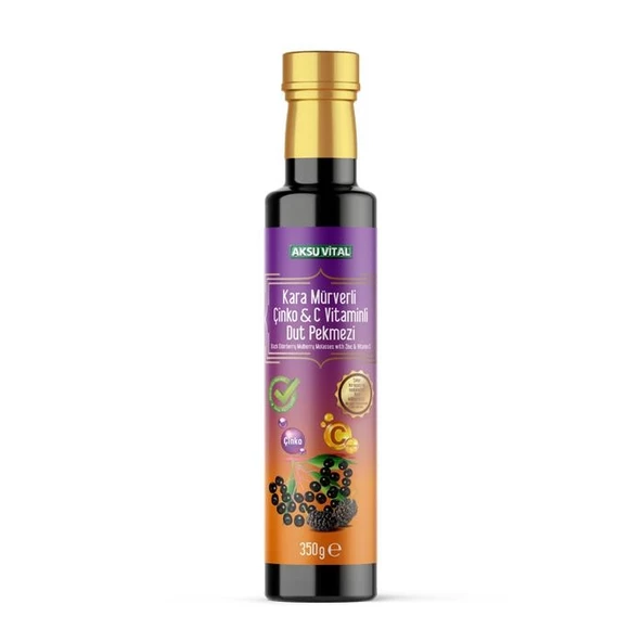 Aksu Vital Karamürver, Çinko & C Vitaminli Dut Pekmezi - 350 gr ürün görseli 1