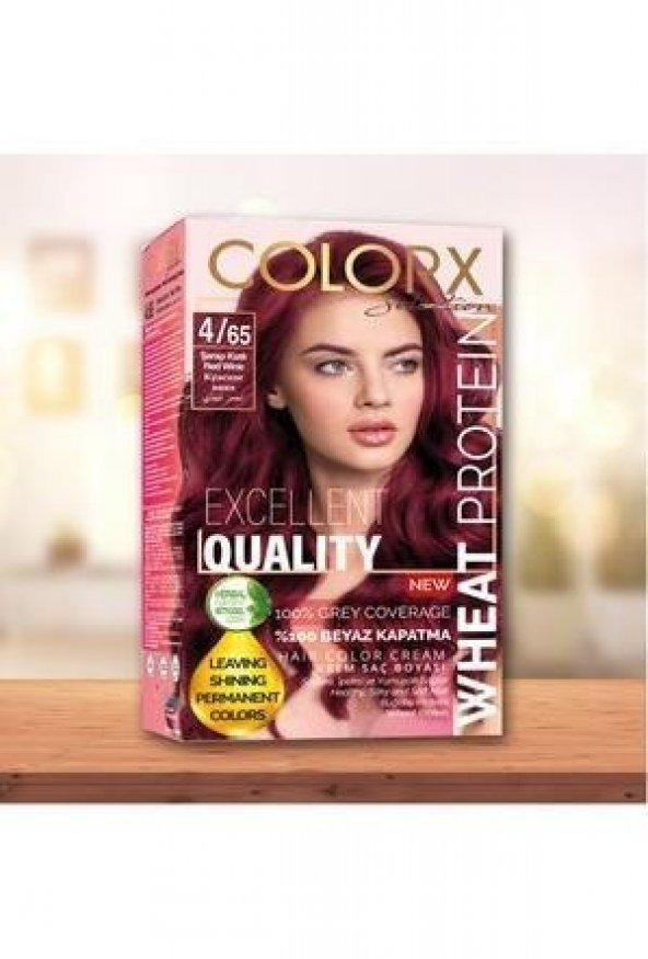 Colorx Saç Boyası Tekli Set - 4.65 ŞARAP KIZILI ürün görseli 1