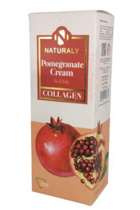 Naturaly Nar Kolajen Face Body Krem 150 ml - Resim 2
